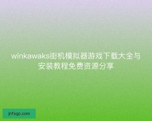 winkawaks街机模拟器游戏下载大全与安装教程免费资源分享